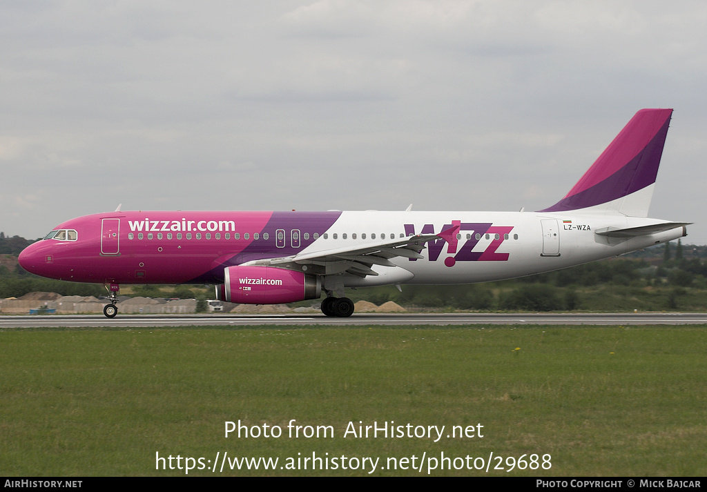 Aircraft Photo of LZ-WZA | Airbus A320-232 | Wizz Air | AirHistory.net #29688