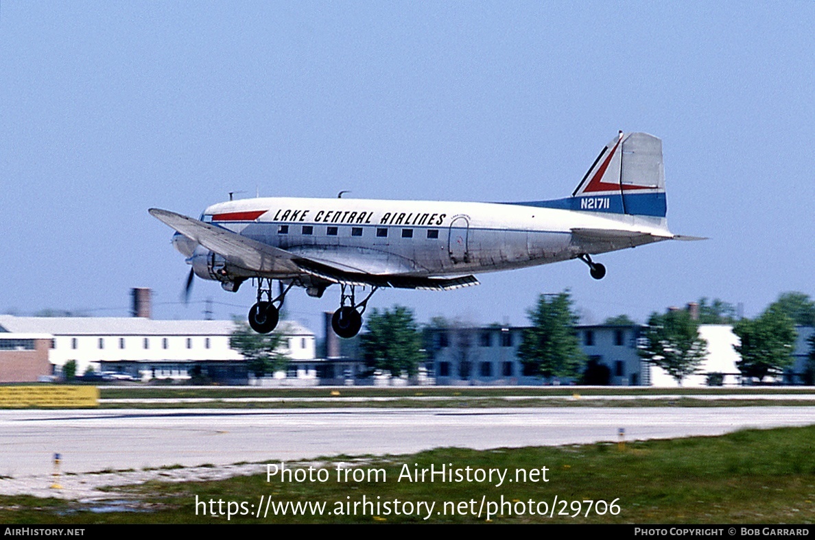 Aircraft Photo of N21711 | Douglas DC-3A-269 | Lake Central Airlines | AirHistory.net #29706