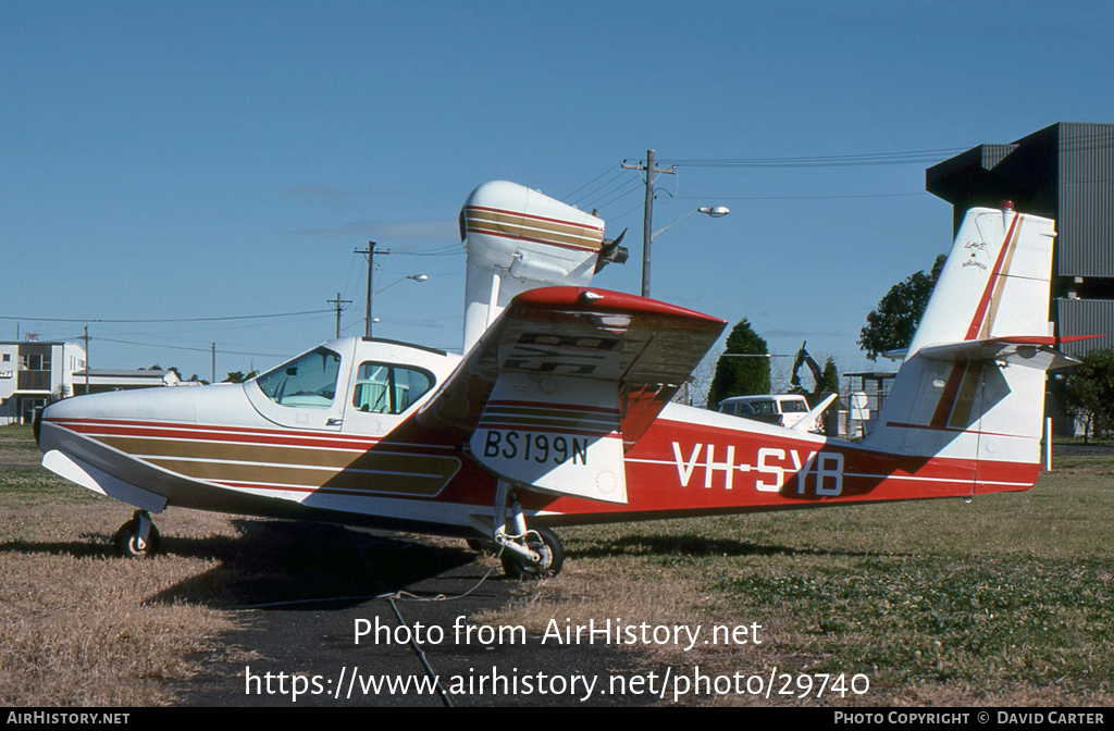 Aircraft Photo of VH-SYB | Lake LA-4-200 Buccaneer | AirHistory.net #29740