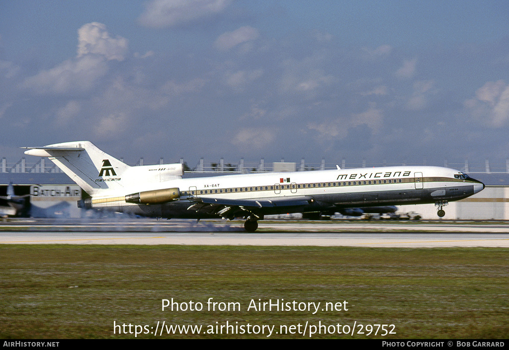 Aircraft Photo of XA-DAT | Boeing 727-264/Adv | Mexicana | AirHistory.net #29752