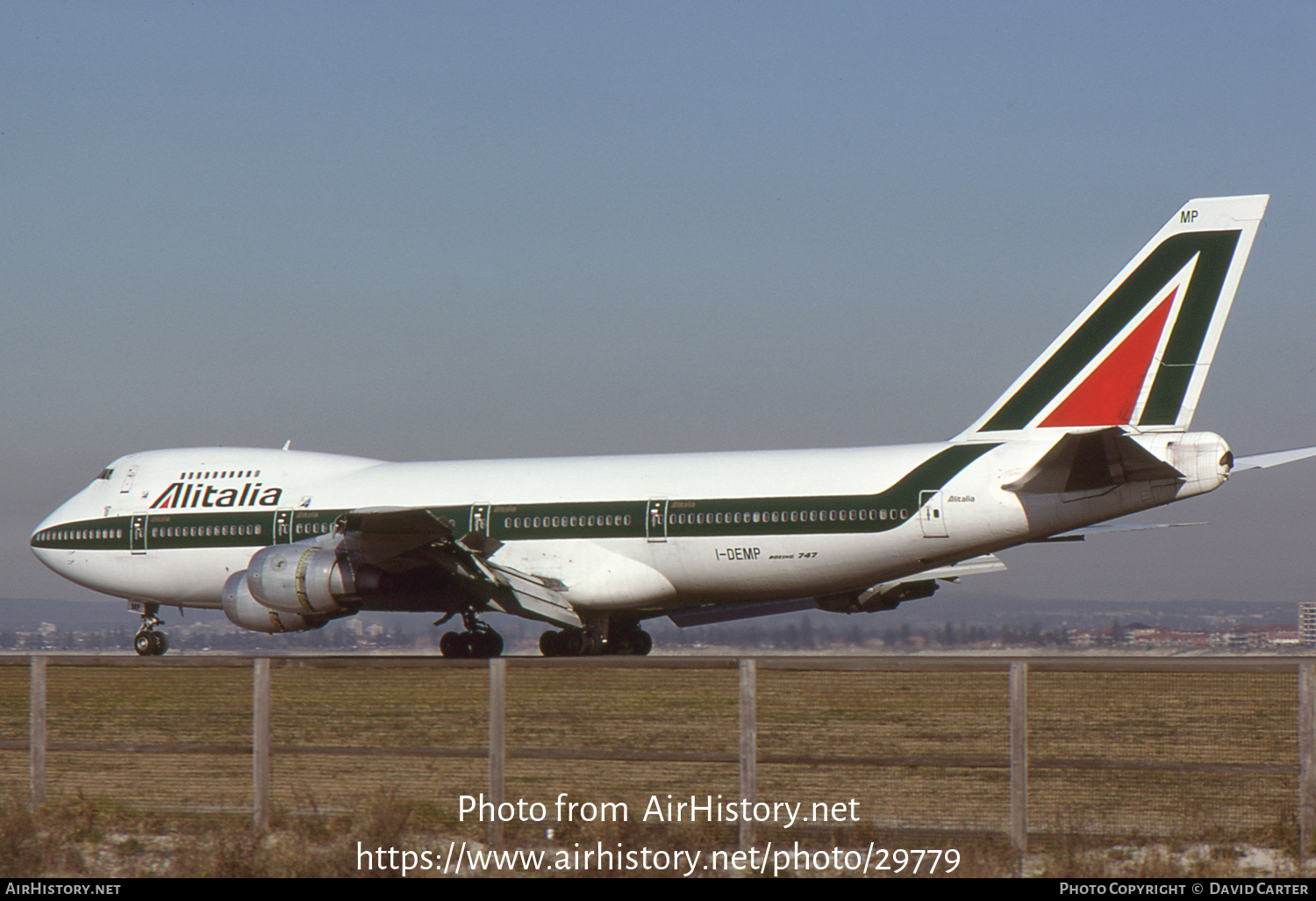 Aircraft Photo of I-DEMP | Boeing 747-243B | Alitalia | AirHistory.net #29779