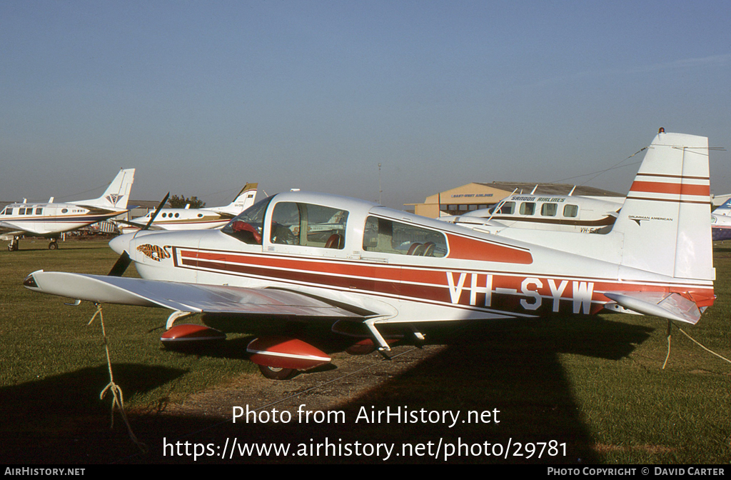 Aircraft Photo of VH-SYW | Grumman American AA-5B Tiger | AirHistory.net #29781