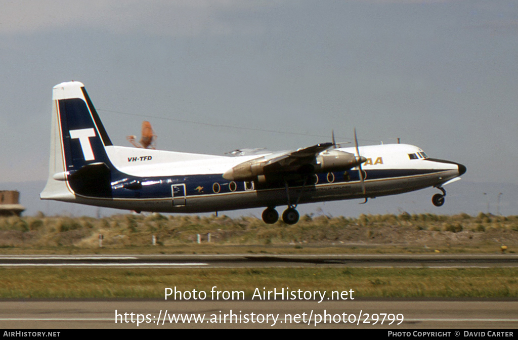 Aircraft Photo of VH-TFD | Fokker F27-100 Friendship | Trans-Australia Airlines - TAA | AirHistory.net #29799