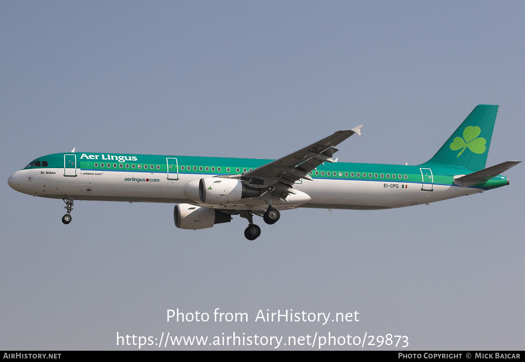 Aircraft Photo of EI-CPG | Airbus A321-211 | Aer Lingus | AirHistory.net #29873