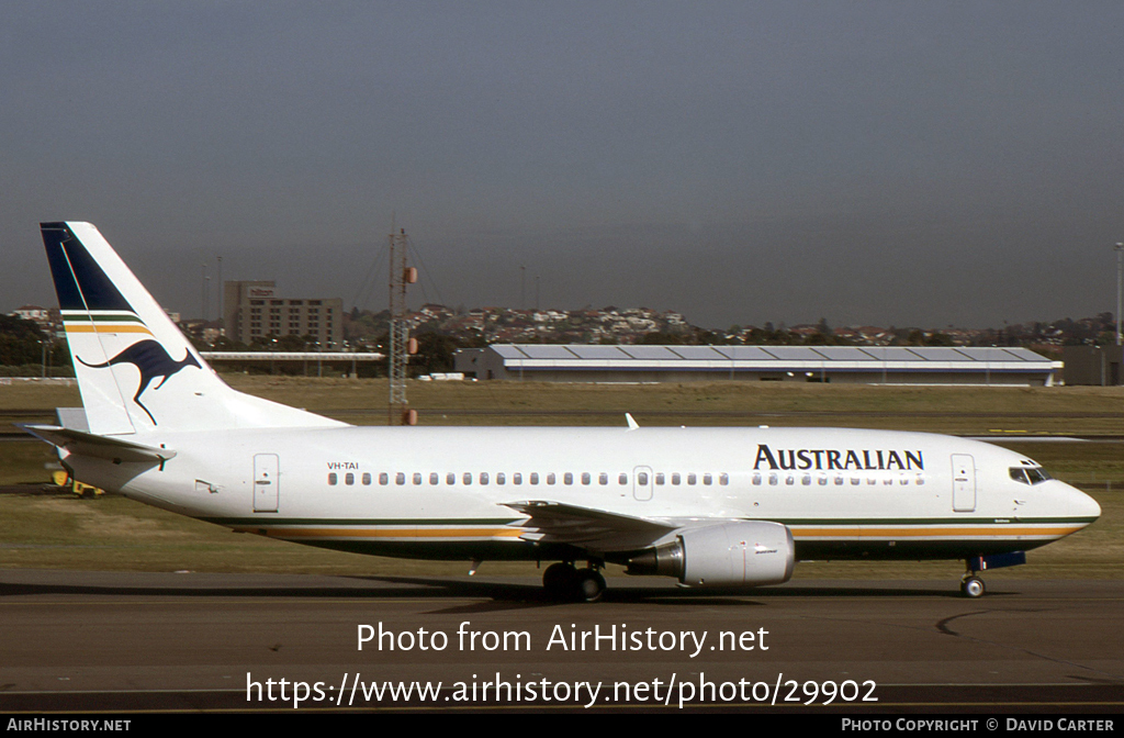 Aircraft Photo of VH-TAI | Boeing 737-376 | Australian Airlines | AirHistory.net #29902