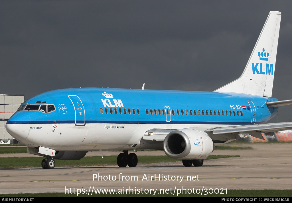 Aircraft Photo of PH-BTI | Boeing 737-306 | KLM - Royal Dutch Airlines | AirHistory.net #30021