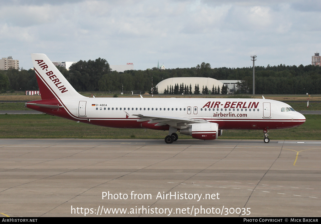 Aircraft Photo of D-ABDA | Airbus A320-214 | Air Berlin | AirHistory.net #30035