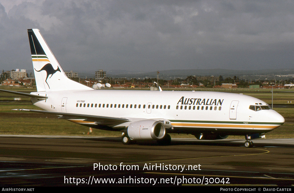 Aircraft Photo of VH-TAW | Boeing 737-376 | Australian Airlines | AirHistory.net #30042