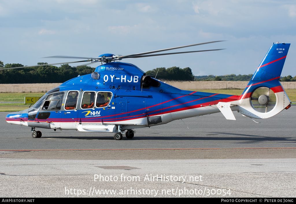 Aircraft Photo of OY-HJB | Eurocopter EC-155B-1 | NHV - Noordzee Helikopters Vlaanderen | AirHistory.net #30054