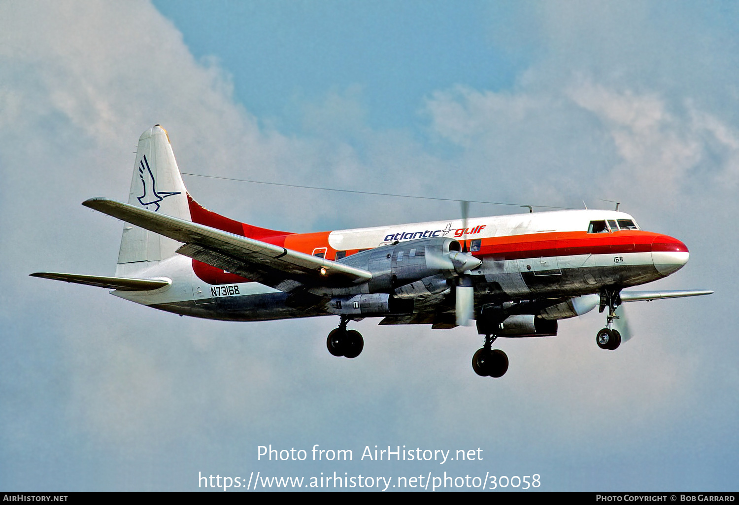 Aircraft Photo of N73168 | Convair 580 | Atlantic Gulf Airlines | AirHistory.net #30058