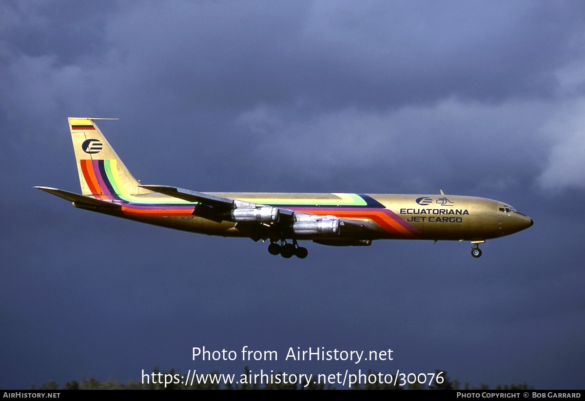 Aircraft Photo of HC-BGP | Boeing 707-321C | Ecuatoriana Jet Cargo | AirHistory.net #30076