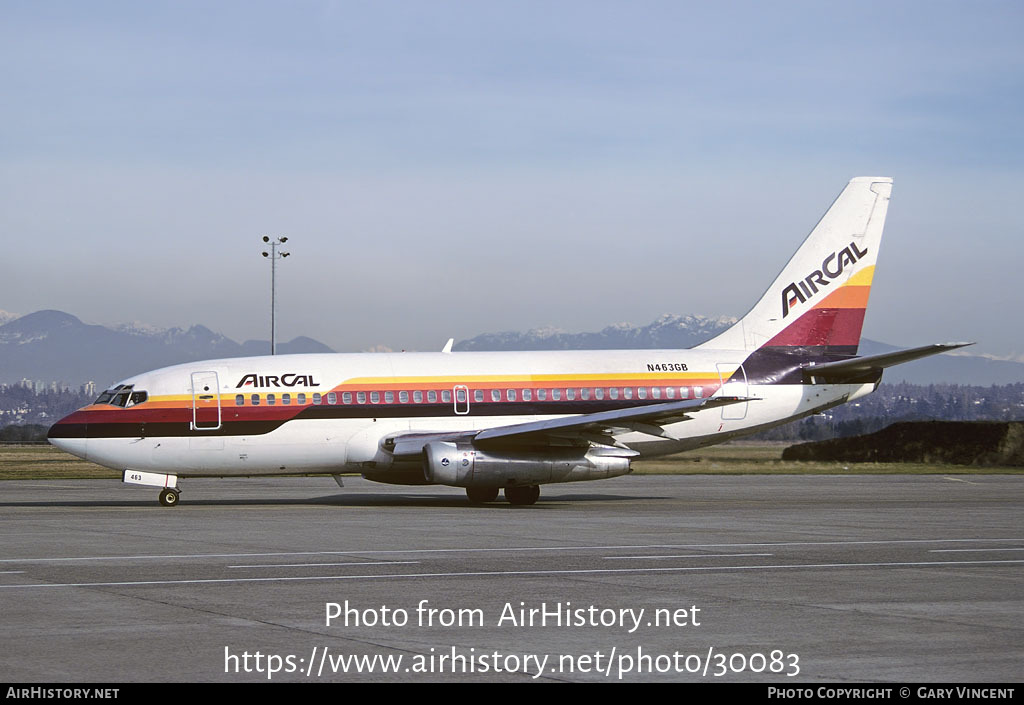 Aircraft Photo of N463GB | Boeing 737-293 | AirCal | AirHistory.net #30083