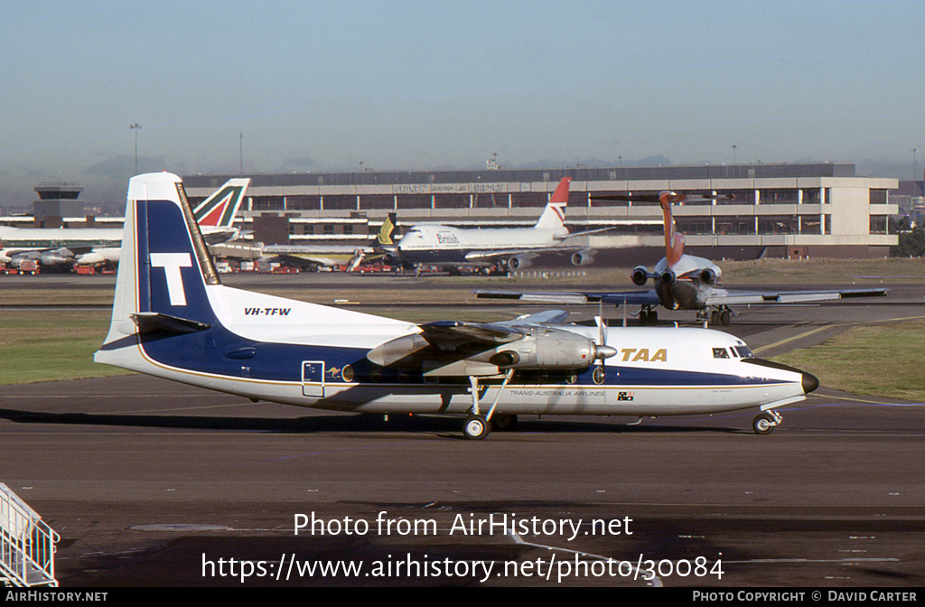 Aircraft Photo of VH-TFW | Fokker F27-200 Friendship | Trans-Australia Airlines - TAA | AirHistory.net #30084