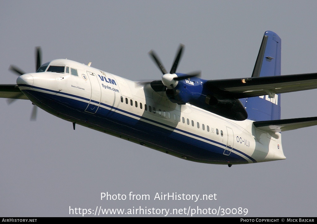 Aircraft Photo of OO-VLV | Fokker 50 | VLM Airlines | AirHistory.net #30089