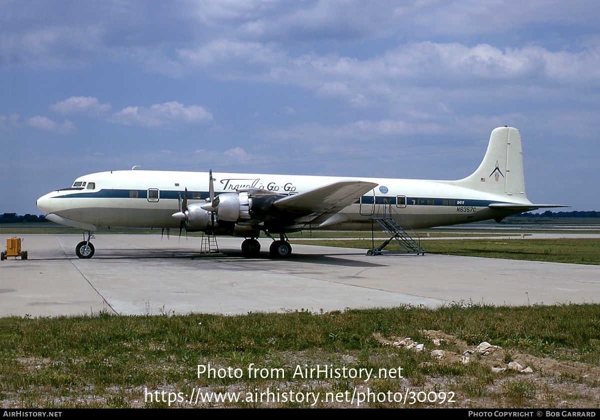 Aircraft Photo of N6357C | Douglas DC-7 | Travel A Go Go Travel Club | AirHistory.net #30092