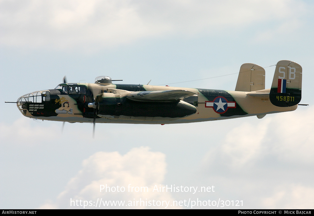 Aircraft Photo of HB-RDE / 458811 | North American B-25J Mitchell | USA - Air Force | AirHistory.net #30121