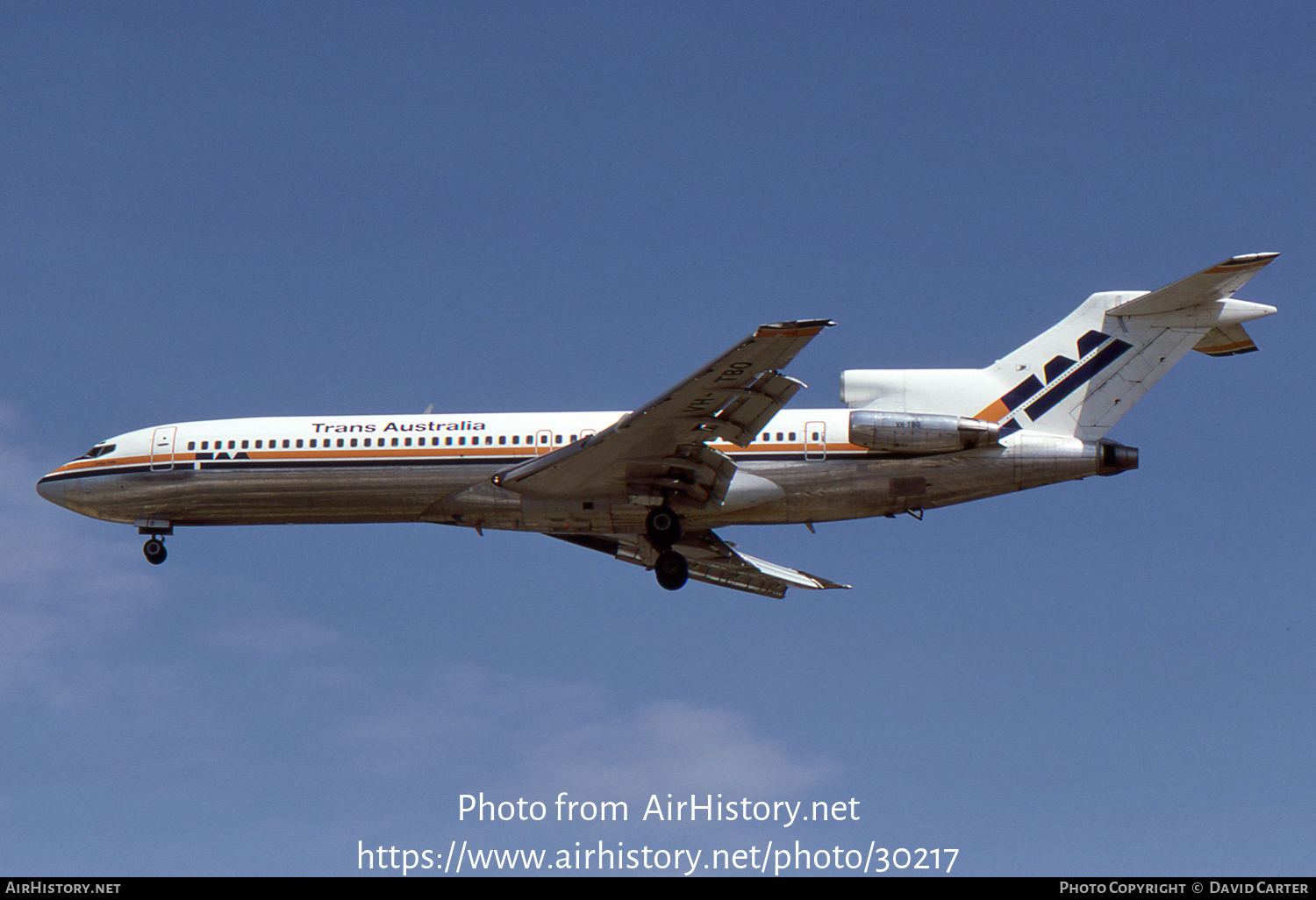 Aircraft Photo of VH-TBO | Boeing 727-276/Adv | Trans-Australia Airlines - TAA | AirHistory.net #30217