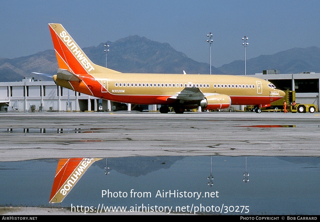 Aircraft Photo of N302SW | Boeing 737-3H4 | Southwest Airlines | AirHistory.net #30275