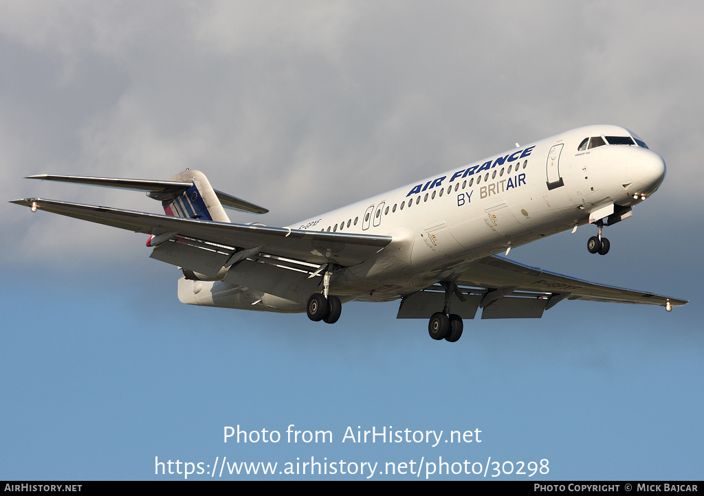 Aircraft Photo of F-GPXF | Fokker 100 (F28-0100) | Air France | AirHistory.net #30298