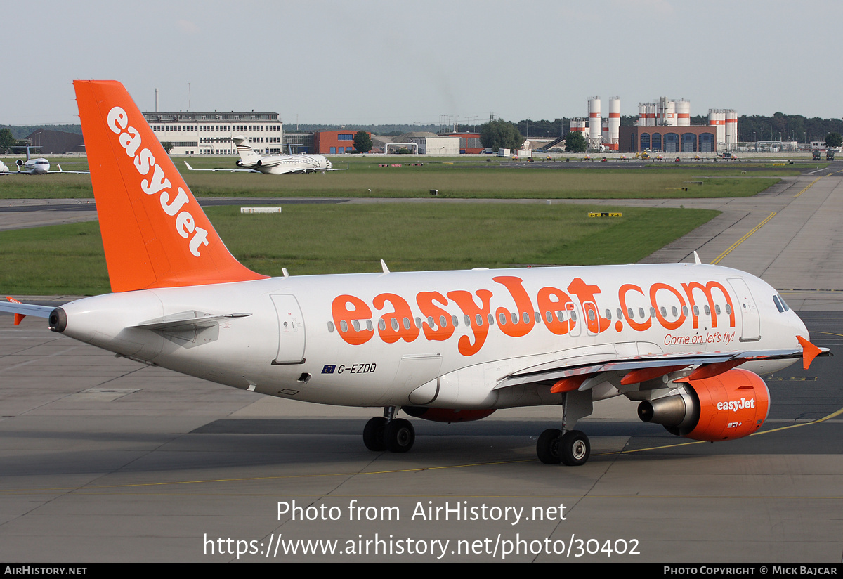 Aircraft Photo of G-EZDD | Airbus A319-111 | EasyJet | AirHistory.net #30402