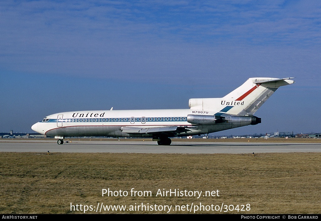 Aircraft Photo of N7007U | Boeing 727-22 | United Air Lines | AirHistory.net #30428