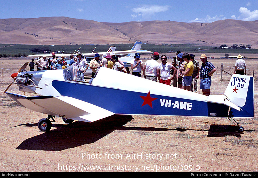 Aircraft Photo of VH-AME | Jodel D-9 Bebe | AirHistory.net #30510