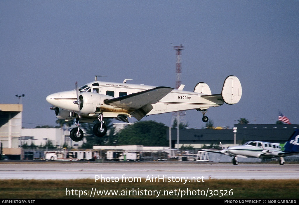 Aircraft Photo of N3038C | Beech E18S | Air Cargo America | AirHistory.net #30526