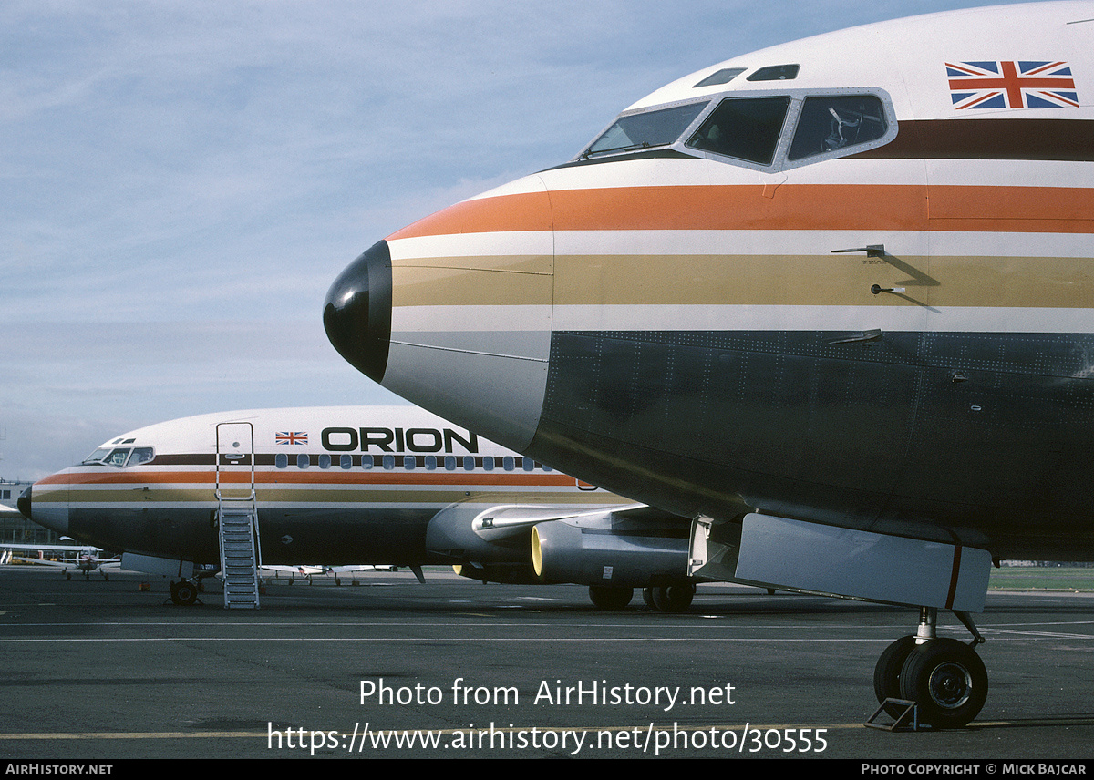 Aircraft Photo of G-BHVG | Boeing 737-2T5/Adv | Orion Airways | AirHistory.net #30555