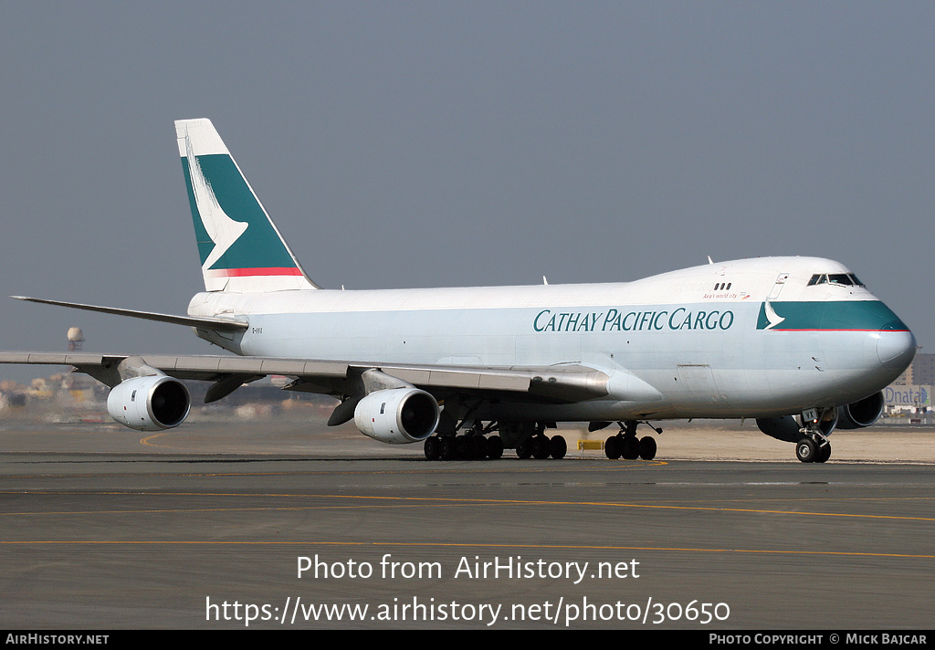 Aircraft Photo of B-HVX | Boeing 747-267F/SCD | Cathay Pacific Airways Cargo | AirHistory.net #30650