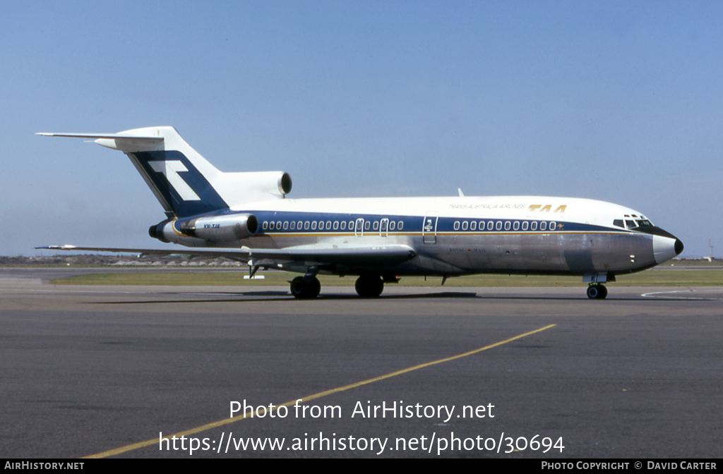 Aircraft Photo of VH-TJE | Boeing 727-76 | Trans-Australia Airlines ...