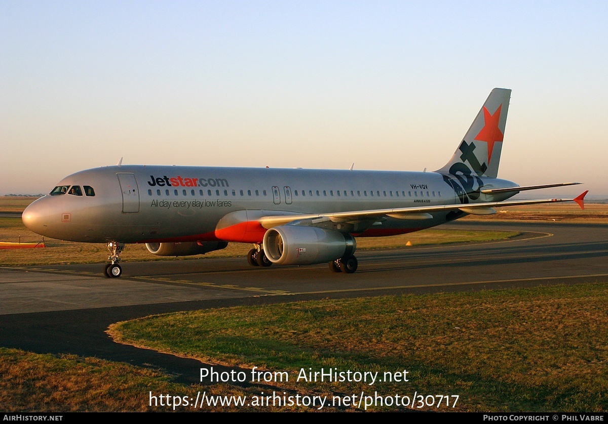 Aircraft Photo of VH-VQV | Airbus A320-232 | Jetstar Airways | AirHistory.net #30717