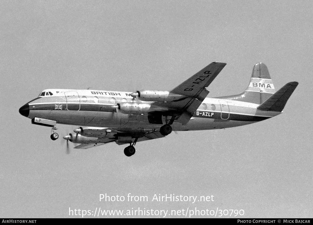 Aircraft Photo of G-AZLP | Vickers 813 Viscount | British Midland Airways - BMA | AirHistory.net #30790