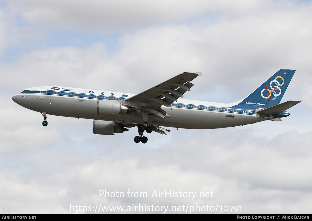 Aircraft Photo of SX-BEM | Airbus A300B4-605R | Olympic | AirHistory.net #30791