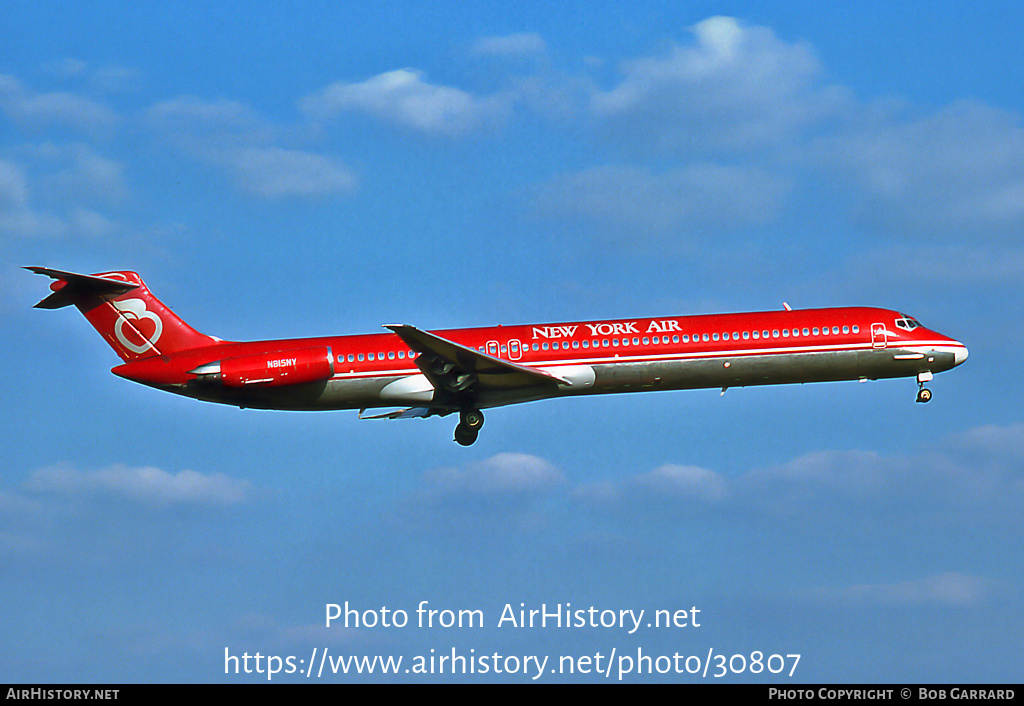 Aircraft Photo of N815NY | McDonnell Douglas MD-82 (DC-9-82) | New York Air | AirHistory.net #30807