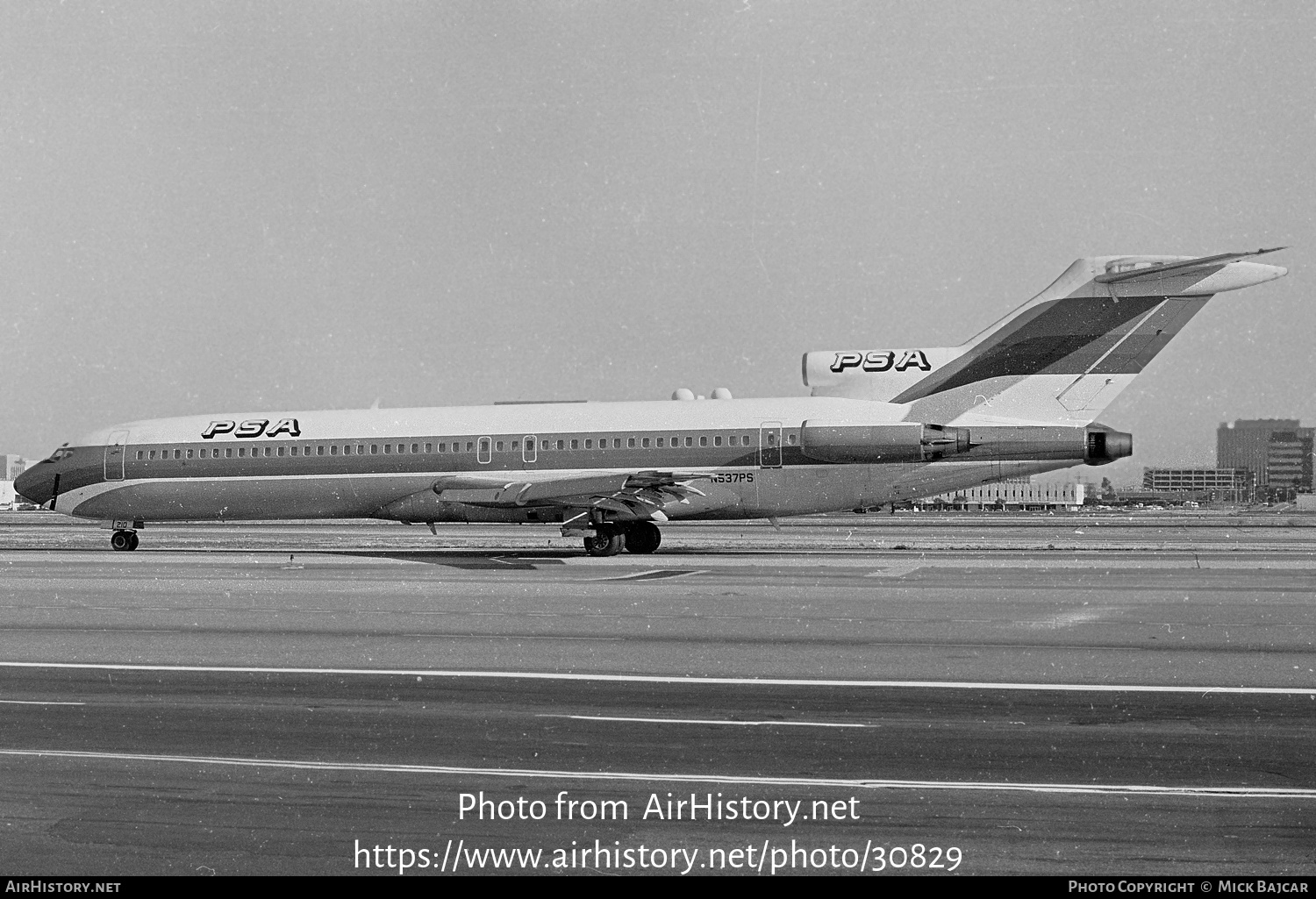 Aircraft Photo of N537PS | Boeing 727-214 | PSA - Pacific Southwest Airlines | AirHistory.net #30829