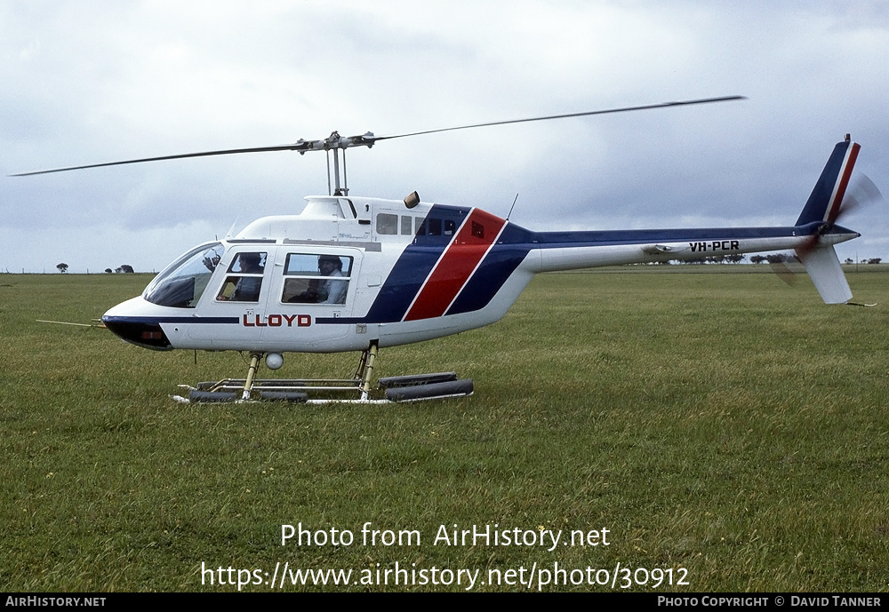 Aircraft Photo of VH-PCR | Bell 206B-3 JetRanger III | Lloyd Helicopters | AirHistory.net #30912