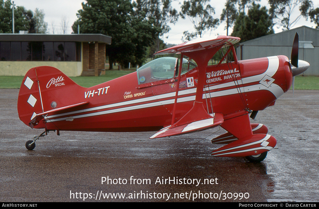 Aircraft Photo of VH-TIT | Pitts S-1 Special | Williams General Aviation | AirHistory.net #30990