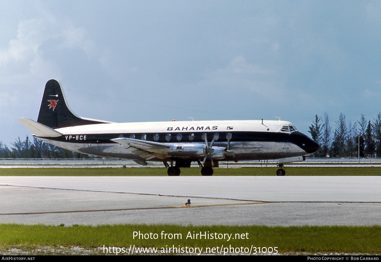 Aircraft Photo of VP-BCE | Vickers 707 Viscount | Bahamas Airways | AirHistory.net #31005