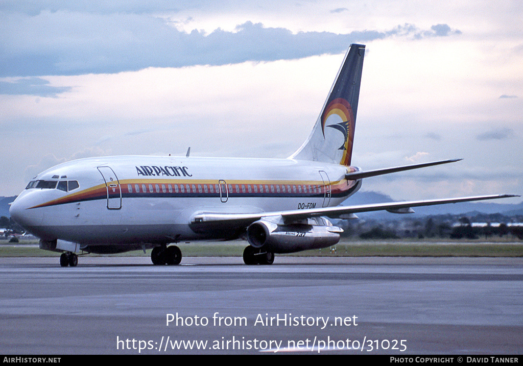 Aircraft Photo of DQ-FDM | Boeing 737-2X2/Adv | Air Pacific | AirHistory.net #31025