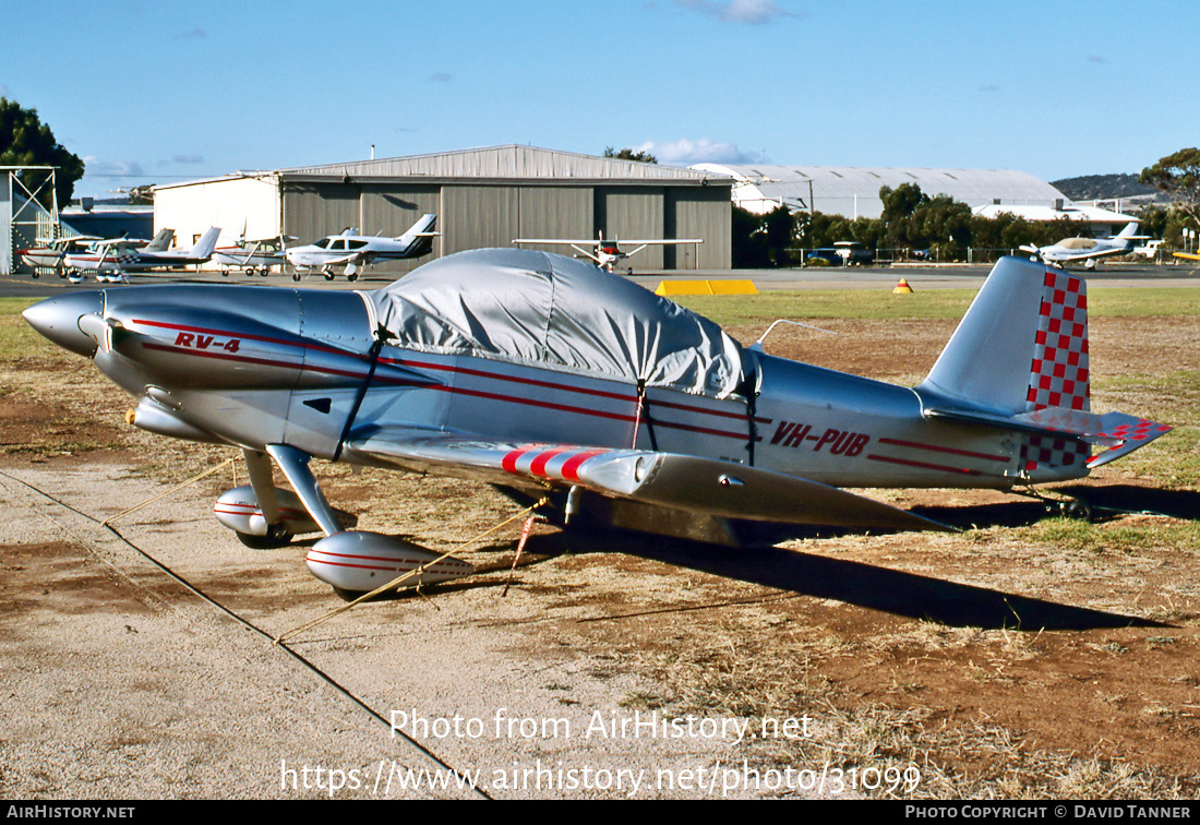 Aircraft Photo of VH-PUB | Van's RV-4 | AirHistory.net #31099