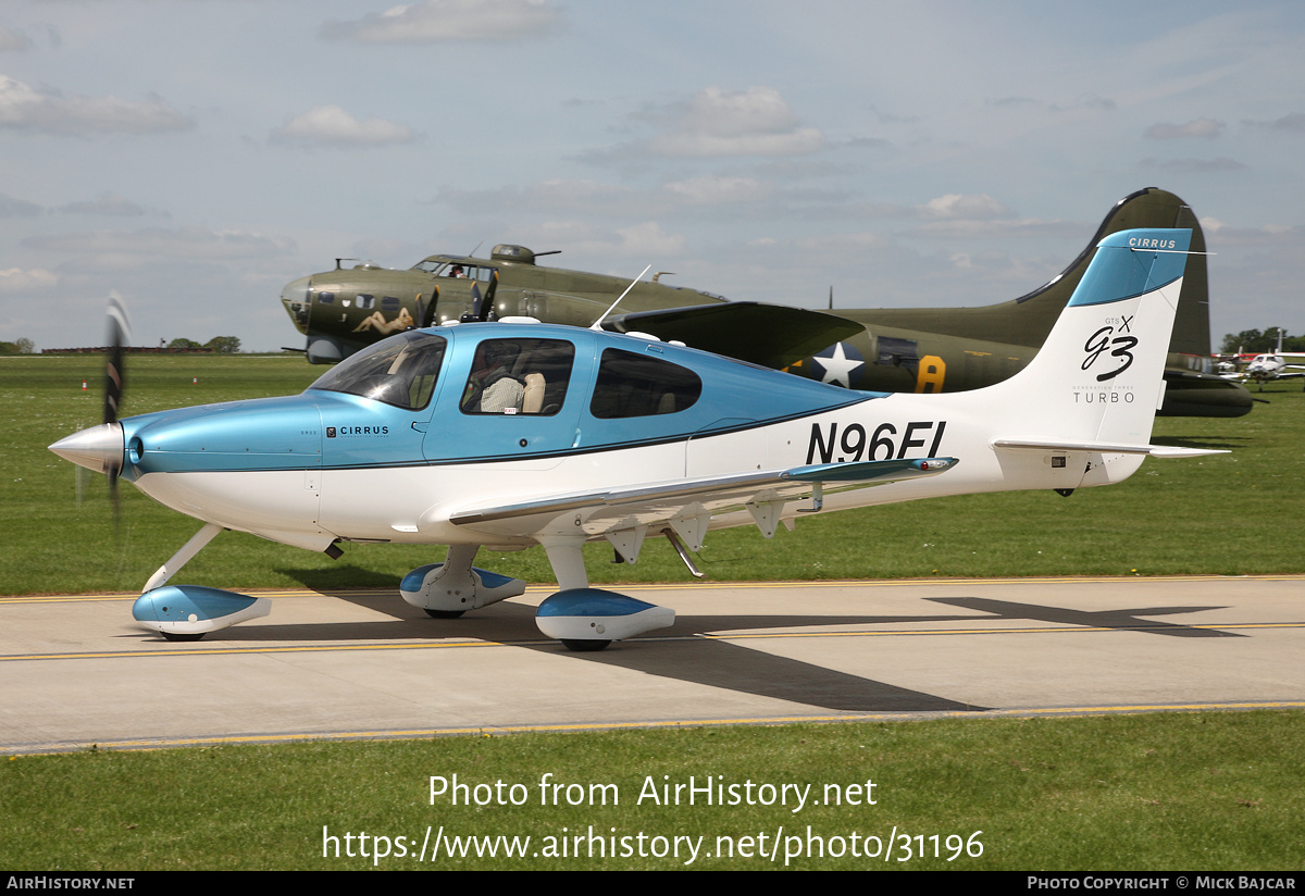 Aircraft Photo of N96FL | Cirrus SR-22 G3-GTSX Turbo | AirHistory.net #31196