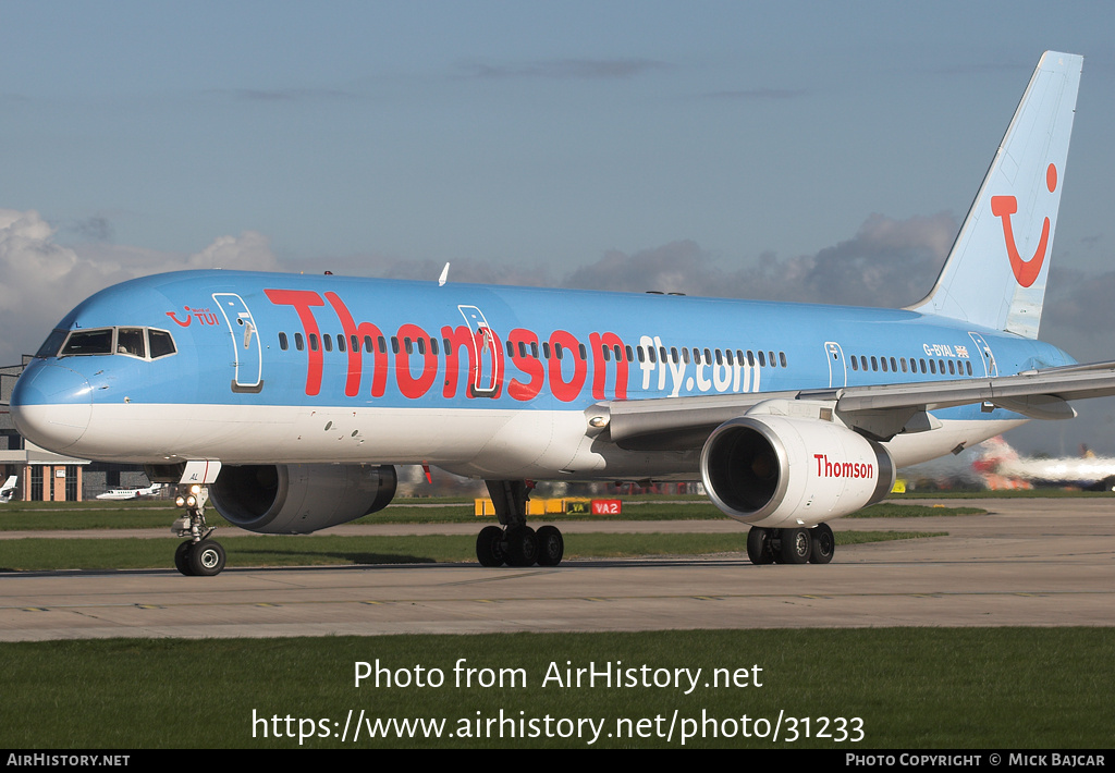 Aircraft Photo of G-BYAL | Boeing 757-204 | Thomsonfly | AirHistory.net #31233