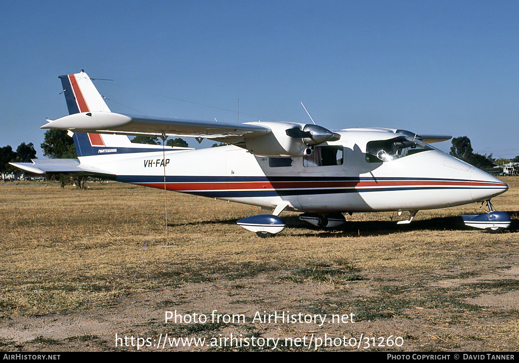 Aircraft Photo of VH-FAP | Partenavia P-68B | AirHistory.net #31260