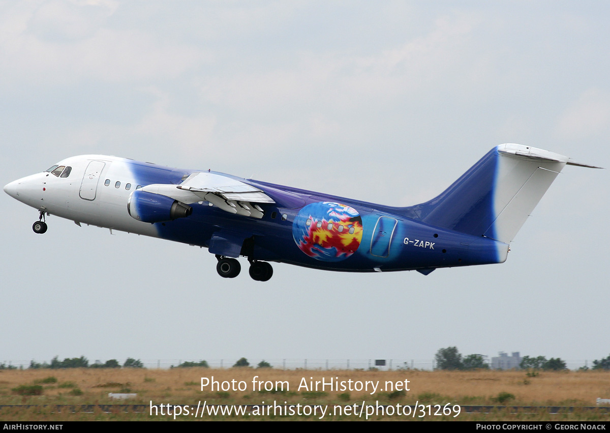 Aircraft Photo of G-ZAPK | British Aerospace BAe-146-200QC | Titan Airways | AirHistory.net #31269