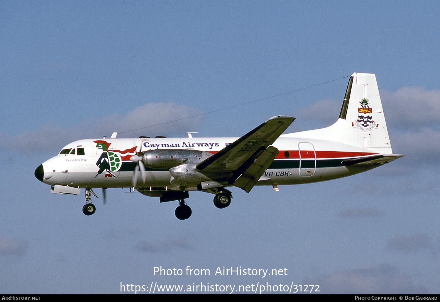 Aircraft Photo of VR-CBH | Hawker Siddeley HS-748 Srs1/105 | Cayman Airways | AirHistory.net #31272