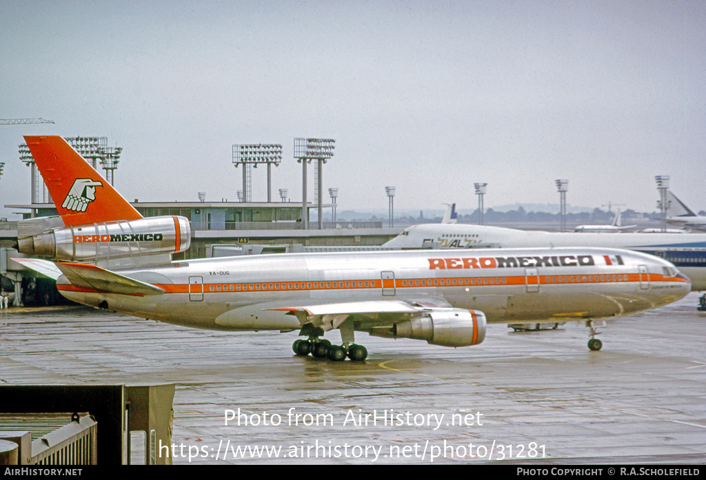 Aircraft Photo of XA-DUG | McDonnell Douglas DC-10-30 | AeroMéxico | AirHistory.net #31281