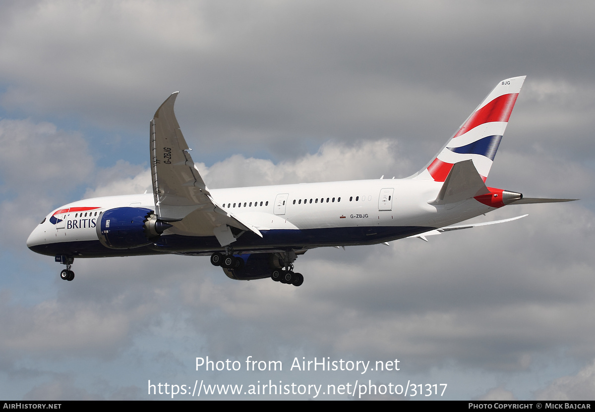 Aircraft Photo of G-ZBJG | Boeing 787-8 Dreamliner | British Airways | AirHistory.net #31317