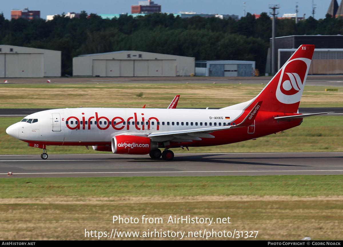 Aircraft Photo of D-AHXG | Boeing 737-7K5 | Air Berlin | AirHistory.net #31327