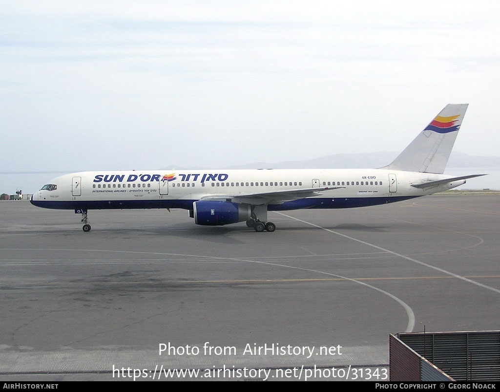 Aircraft Photo of 4X-EBO | Boeing 757-236 | Sun d'Or International Airlines | AirHistory.net #31343