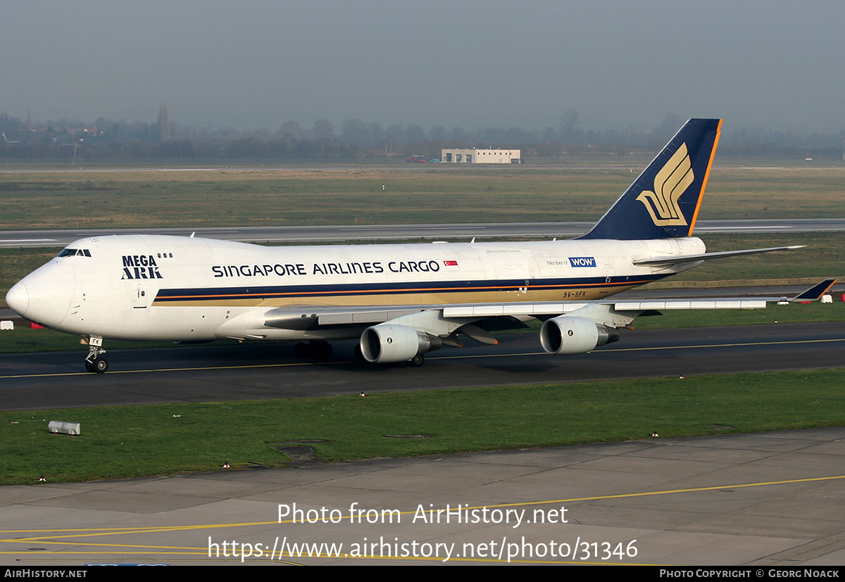 Aircraft Photo of 9V-SFK | Boeing 747-412F/SCD | Singapore Airlines Cargo | AirHistory.net #31346